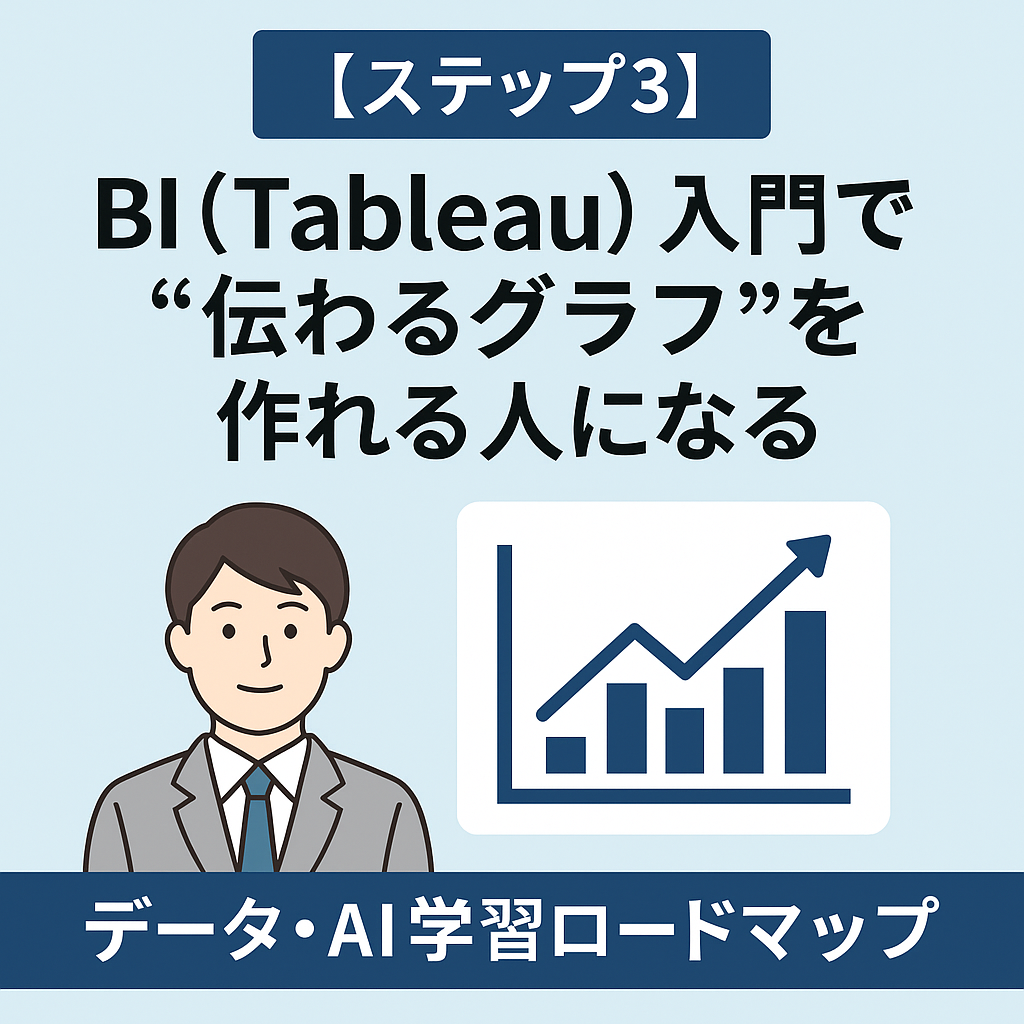 Tableau入門でダッシュボード作成の基本手順を解説するステップ記事のアイキャッチ