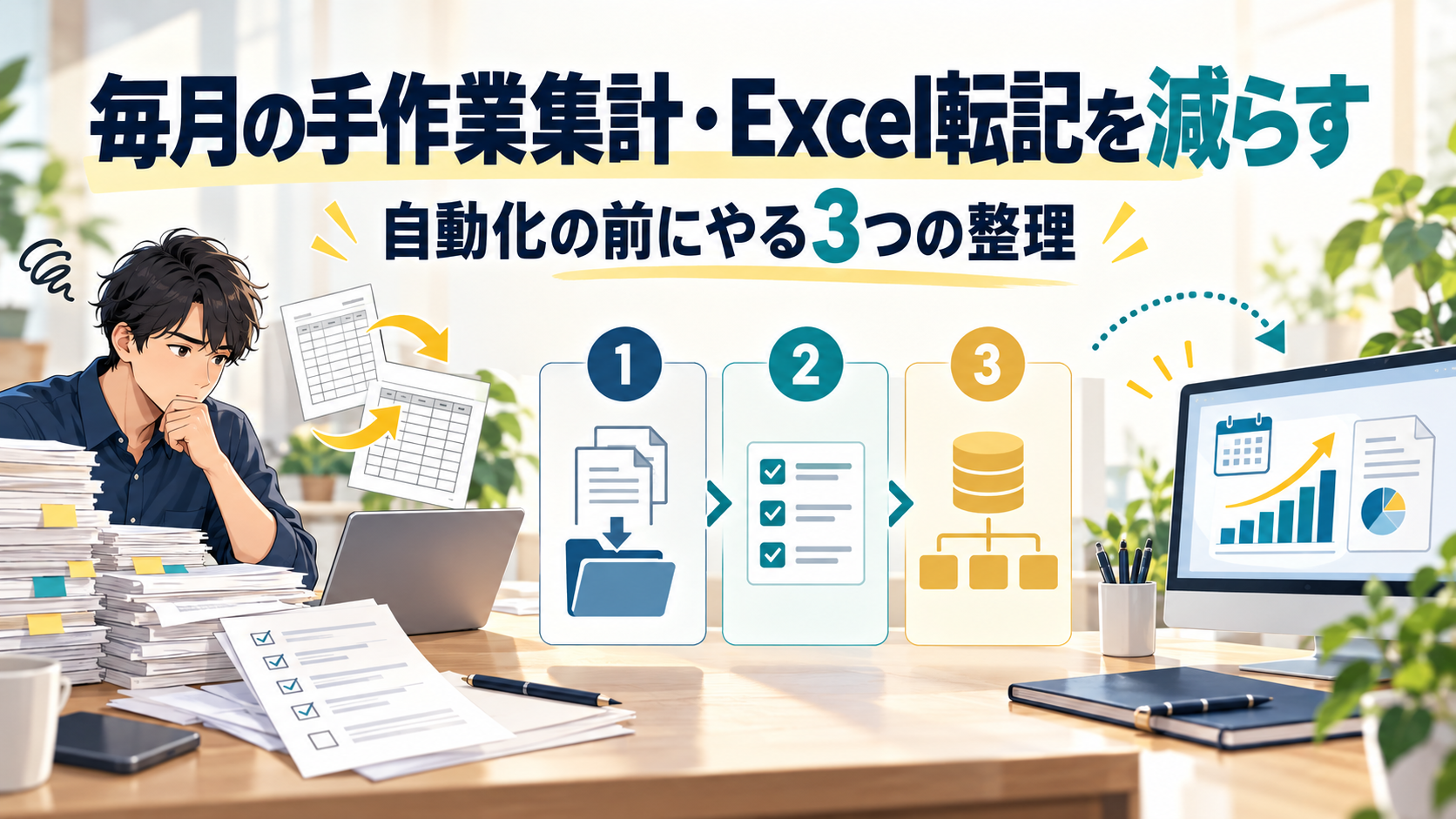 Excel転記は、自動化の前に整理 補足: なくす・分ける・そろえるの3ステップ